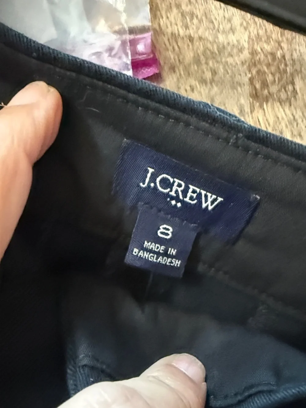 J CREW Classic Preppy Minimalist Black 100% Cotton 5